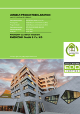 Umwelt-Produktdeklaration RHEINZINK-CLASSIC walzblank Umwelt-Produktdeklaration RHEINZINK-CLASSIC walzblank