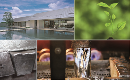 Natürliches Zink Collage Natürliches Zink Collage