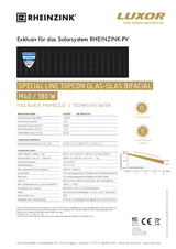 Datenblatt RHEINZINK-PV-Modul M40-180W Datenblatt RHEINZINK-PV-Modul M40-180W