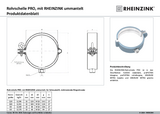 Produktdatenblatt Rohrschelle PRO Produktdatenblatt Rohrschelle PRO
